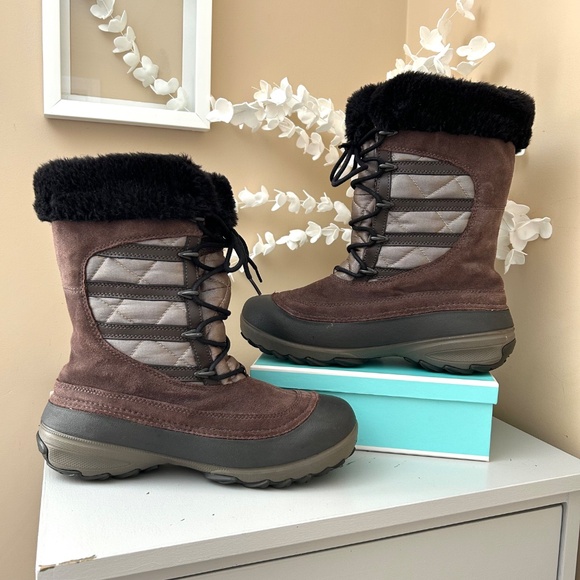 Columbia Omni-Heat Womens Slopeside Winter Boots Brown Size 9 - Picture 3 of 15